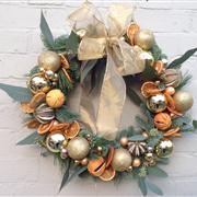 Gold baubles 